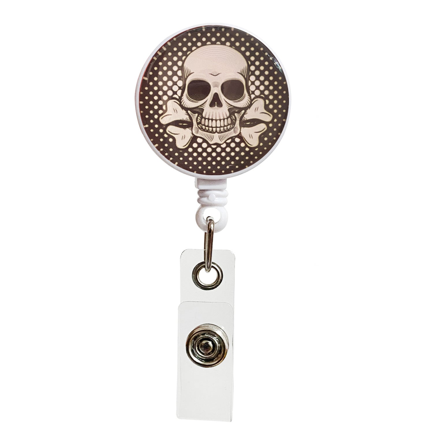 Wholesale Crystal Glass Skull Telescopic Keychain